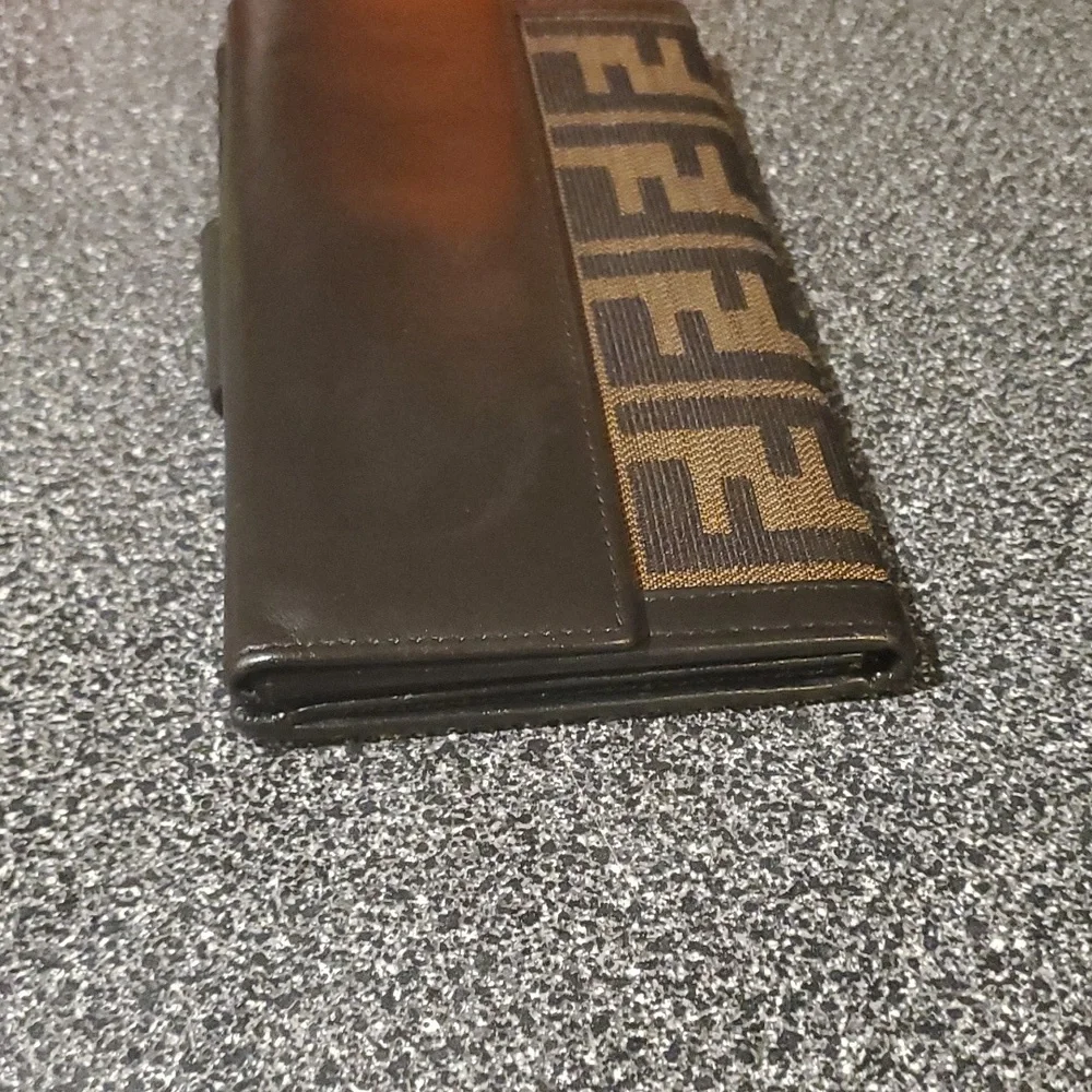 Fendi Zucca Monogram Flap Long Wallet